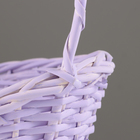 Корзина плетеная, 26х21х8х13х32 см, сиреневый, ива 10555123