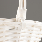 Корзина плетеная, 30х30х27х70 см, белый, ива - фото 24393445