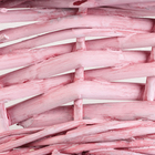 Корзина плетеная, D33x31/H11/H8/HH40/B22, розовый, ива - фото 24393454