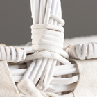 Корзина плетеная: 41х31х19/35 см, белый, ива 10555129