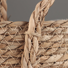 Набор корзин из 2 шт, 35х18хH20/HH44; 31х15хH11/HH39 см, коричневый, рогоз - фото 24393458