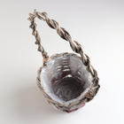 Набор корзин из 3 шт, D32xH18/53, D24xH16/49, D18xH15/42  см, серый, ива - фото 24393486