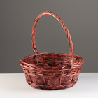 Набор корзин из 3 шт, 33х13/36 см, 29х11/31 см, 22х10/26 см, коричневый, ива - фото 24393494