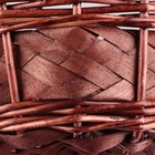 Набор корзин из 3 шт, 33х13/36 см, 29х11/31 см, 22х10/26 см, коричневый, ива - фото 24393498