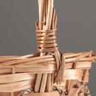 Набор плетеных корзин из 3 шт, 34хH14/35 см, 29х12/30 см, 22х10/25 см, ива - фото 24393502