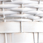 Набор корзин из 3 шт, 35x33xH23/64, 27x25xH21/58, 20x19xH20/53 см, белый, ива 10555164