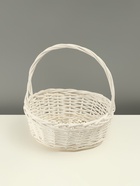 Корзина плетёная для хранения «Лиана», ива, с ручкой, белая, набор 3 шт. - Фото 12