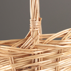 Набор корзин из 3 шт, 38х29х14/36 см, 32х23х13/31 см, 26х19х11/26 см, ива - фото 24393527