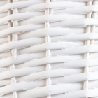 Набор корзин из 3 шт, D39xH26 см, D33xH23 см, D27xH20 см, белый, ива - фото 24393533