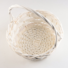 Корзина плетёная для хранения «Флетта», ива, белая, набор 3 шт. - Фото 5