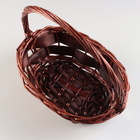 Набор корзин из 3 шт, 39х32х13/36; 34х26х11/31; 28х20х10/25, коричневый, ива - фото 24393541