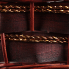 Набор корзин из 3 шт, 39х32х13/36; 34х26х11/31; 28х20х10/25, коричневый, ива - фото 24393543