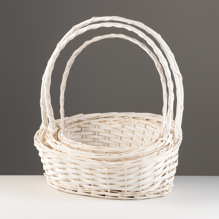 Набор корзин плетёных «Изыск», 3 шт., ива