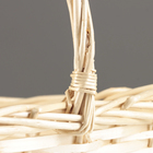 Набор корзин из 3 шт, 42х29х17/43 см, 37х26х15/37 см, 31х21х13/35 см, бежевый, ива - фото 24347860