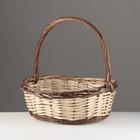 Набор корзин из 3 шт, 44x39x16/46 см, 37x30x14/41 см, 33x23x13/36 см, ива - фото 24393565