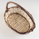 Набор корзин из 3 шт, 44x39x16/46 см, 37x30x14/41 см, 33x23x13/36 см, ива - фото 24393566