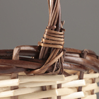 Набор корзин из 3 шт, 44x39x16/46 см, 37x30x14/41 см, 33x23x13/36 см, ива - фото 24393567