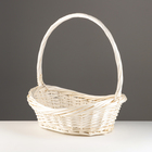 Набор корзин из 3 шт,  44х34х13 см, 36х28х13 см, 28х21х12 см, ива - фото 24393569