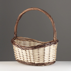 Набор корзин из 3 шт, 48x34x16/21/49 см, 40x27xH14/19/44 см, 34x20xH13/17/40 см, ива - фото 24393590