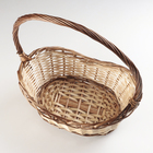 Набор корзин из 3 шт, 48x34x16/21/49 см, 40x27xH14/19/44 см, 34x20xH13/17/40 см, ива - фото 24393591