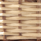 Набор корзин из 3 шт, 48x34x16/21/49 см, 40x27xH14/19/44 см, 34x20xH13/17/40 см, ива - фото 24393593