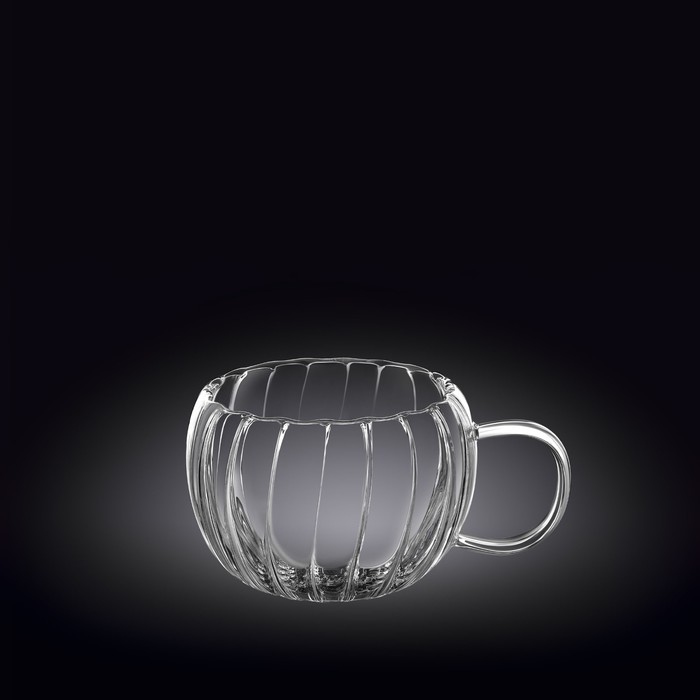Чашка Wilmax England Segment, термостекло, двойные стенки, 250 мл - Фото 1