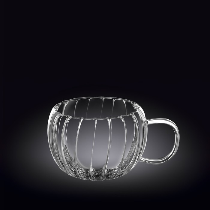 Чашка Wilmax England Segment, термостекло, двойные стенки, 400 мл