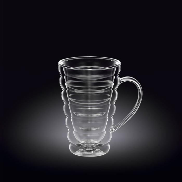 Чашка Wilmax England, термостекло, двойные стенки, 250 мл