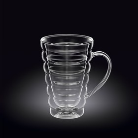 Чашка Wilmax England, термостекло, двойные стенки, 300 мл
