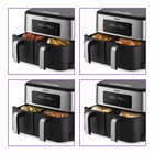 Аэрогриль Kitfort КТ-2249, 1400 + 1400 Вт, 8,5 л (2х4.25 л), 6 програм, 75 - 240°С с шагом 5°С, шнур 1 м - фото 51571328