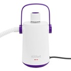 Пароочиститель Kitfort КТ-9109-1, 1000 Вт, 0,3 л, нагрев 3-5 мин, 3 бар, длина шланга 1,2 м, 25 ± 5 г/мин, шнур 2,9 м, бело-фиолетовый - фото 51571433