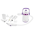 Пароочиститель Kitfort КТ-9109-1, 1000 Вт, 0,3 л, нагрев 3-5 мин, 3 бар, длина шланга 1,2 м, 25 ± 5 г/мин, шнур 2,9 м, бело-фиолетовый - фото 51571436