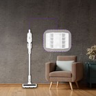 Вертикальный пылесос Kitfort КТ-5154, 250 Вт, до 85 дБ, заряд 3-4 ч, фильтр F7, пылесборник 0,5 л - фото 51571654