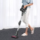 Вертикальный пылесос Kitfort КТ-5168-2, 150 Вт, 78 дБ, заряд 4,5 ч, фильтр H12, пылесборник 0,5 л, цвет черно-зеленый - фото 51571676