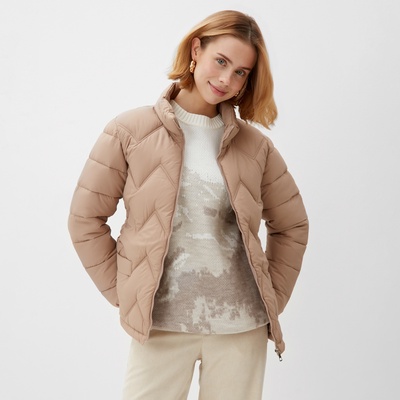 Куртка женская демисезонная на молнии Collorista, бежевая размер 42