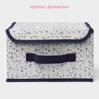 Короб для хранения Доляна «Мармелад», 26×20×16 см, белый - Фото 2