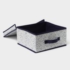 Короб для хранения Доляна «Мармелад», 30×28×15 см, белый - Фото 4