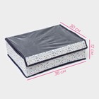 Органайзер для хранения белья Доляна «Мармелад», 24 ячейки, с прозрачной крышкой, 38×30×12 см, белый - Фото 3