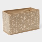 Органайзер для мелочей Доляна Points, 3 кармана, 25×12×15 см, бежевый - Фото 5