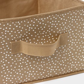 Короб для хранения Доляна Points, 29×29×18 см, бежевый