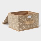 Короб для хранения Доляна Points, 26×20×16 см, бежевый - Фото 5