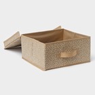 Короб для хранения Доляна Points, 30×28×15 см, бежевый - Фото 5