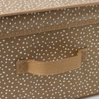 Короб для хранения Доляна Points, 45×30×20 см, бежевый - Фото 4