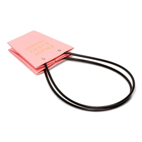 Сумка для цветов розовая Enjoy Every moment влагостойкая 12?12 - 8?8 - 12.5 см (комплект 10 шт)