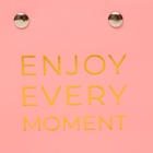 Сумка для цветов розовая Enjoy Every moment влагостойкая 12×12 - 8×8 - 12.5 см - Фото 4