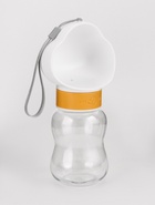 Поилка прогулочная 585 мл+контейнер для корма, жёлтая - Фото 2