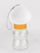 Поилка прогулочная 585 мл+контейнер для корма, жёлтая - Фото 3