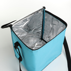 Термосумка на молнии, 15 л, цвет голубой - фото 24402169