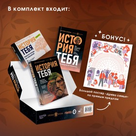 История тебя. Подарочный комплект из 3-х книг по генеалогии + постер «Древо семьи». Салтыкова В.В.