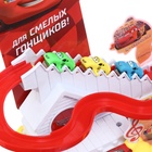 Автотрек «Тачки», 3 машинки, световые и звуковые эффекты, работает от батареек - Фото 4